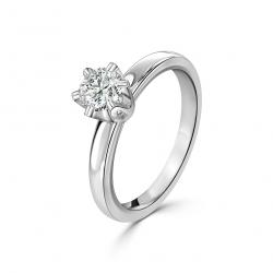Diamantový zásnubný prsteň Olivia, biele zlato