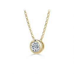 Diamantový náhrdelník Smooth, žlté zlato