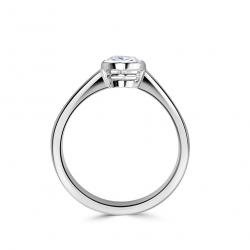 Diamantový zásnubní prsten Maggie, bílé zlato