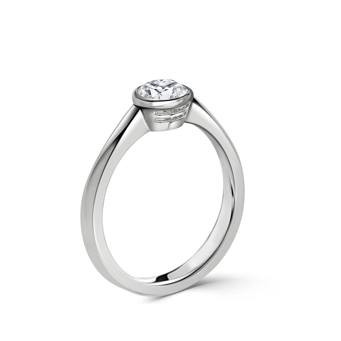 Diamantový zásnubní prsten Maggie, bílé zlato