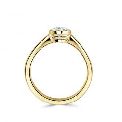 Diamantový zásnubný prsteň Maggie, žlté zlato