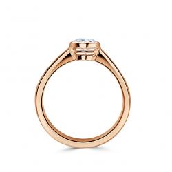 Diamantový zásnubný prsteň Maggie, ružové zlato