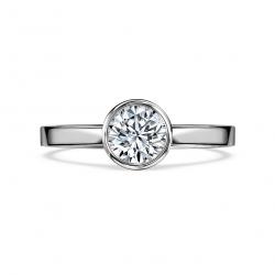 Diamantový zásnubní prsten Maggie, bílé zlato