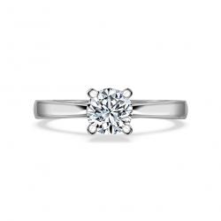 Diamantový zásnubný prsteň Agostina, biele zlato