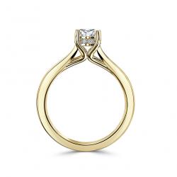 Diamantový zásnubný prsteň Agostina, žlté zlato