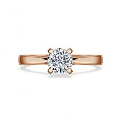 Diamantový zásnubný prsteň Agostina, ružové zlato