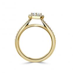 Diamantový zásnubný prsteň Alessandra, žlté zlato