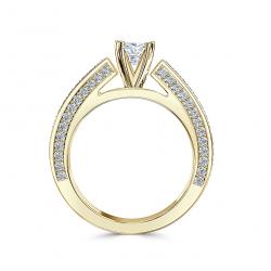 Diamantový zásnubný prsteň Aurelia, žlté zlato
