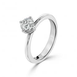 Diamantový zásnubný prsteň Darleen, biele zlato