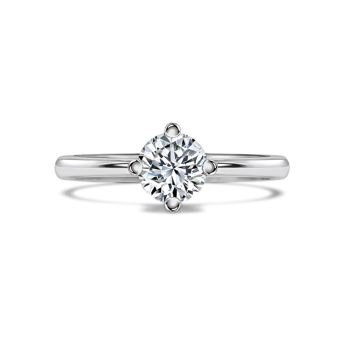 Diamantový zásnubný prsteň Darleen, biele zlato