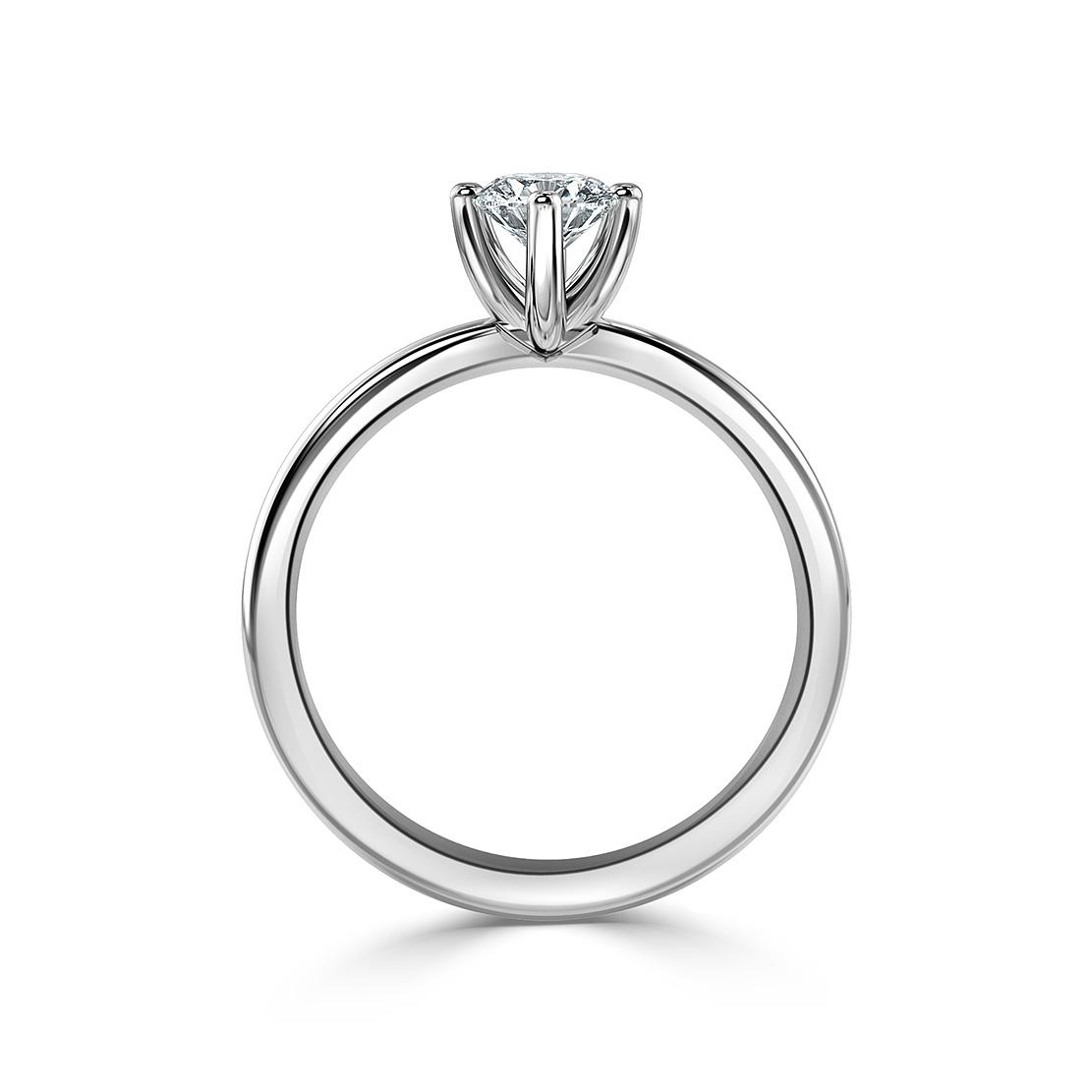 Diamantový zásnubný prsteň Darleen, biele zlato