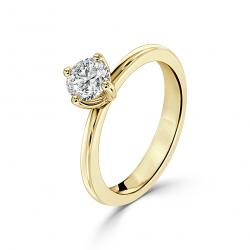 Diamantový zásnubný prsteň Darleen, žlté zlato