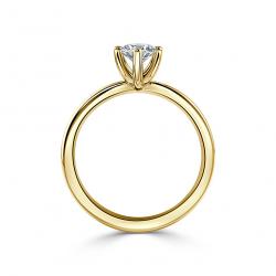 Diamantový zásnubný prsteň Darleen, žlté zlato