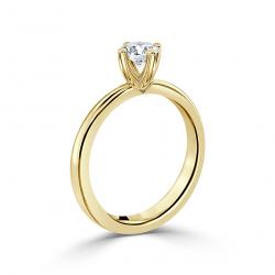 Diamantový zásnubný prsteň Darleen, žlté zlato
