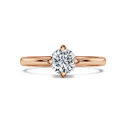 Diamantový zásnubný prsteň Darleen, ružové zlato