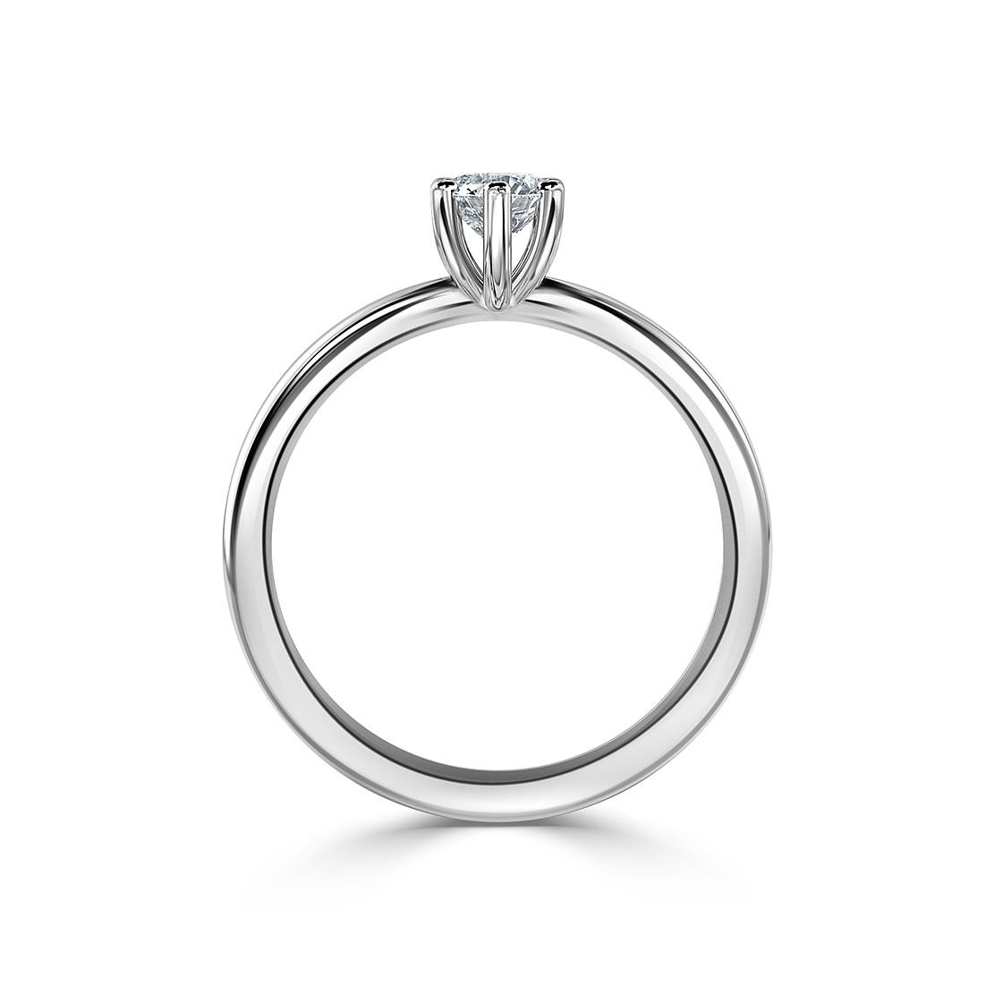 Diamantový zásnubný prsteň Elyse, biele zlato