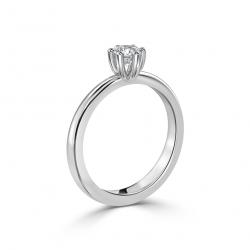 Diamantový zásnubný prsteň Elyse, biele zlato