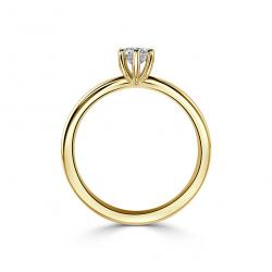 Diamantový zásnubný prsteň Elyse, žlté zlato