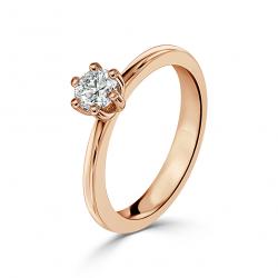 Diamantový zásnubný prsteň Elyse, ružové zlato