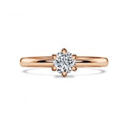 Diamantový zásnubný prsteň Elyse, ružové zlato
