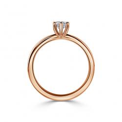 Diamantový zásnubný prsteň Elyse, ružové zlato