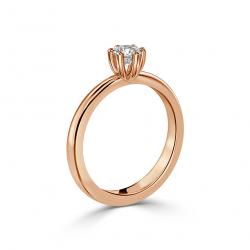 Diamantový zásnubný prsteň Elyse, ružové zlato