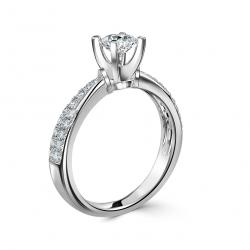 Diamantový zásnubní prsten Chanel, bílé zlato