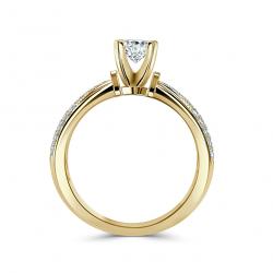 Diamantový zásnubný prsteň Chanel, žlté zlato