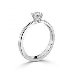Diamantový zásnubný prsteň Janette, biele zlato