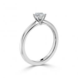 Diamantový zásnubní prsten July, bílé zlato