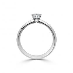 Diamantový zásnubní prsten July, bílé zlato