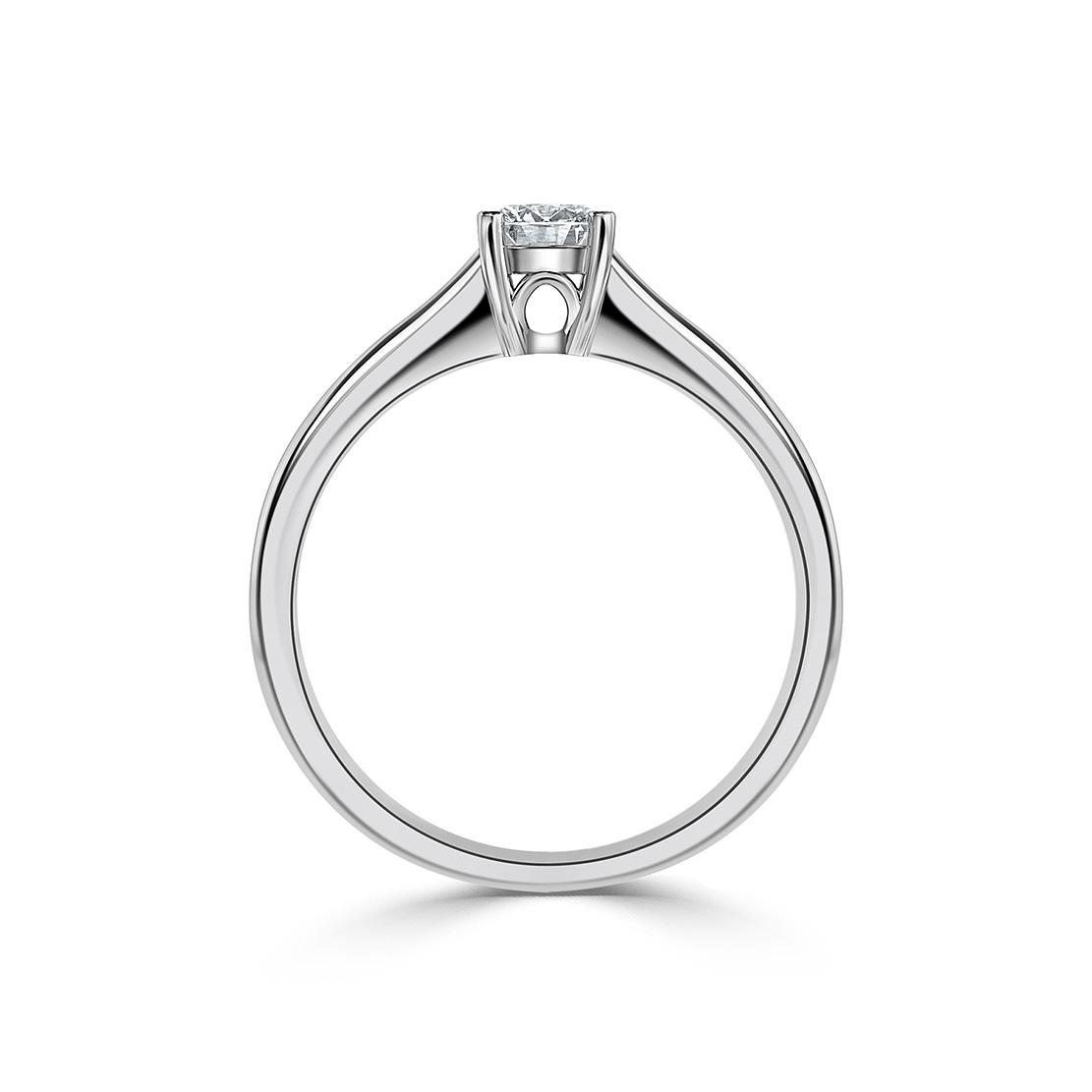 Diamantový zásnubní prsten Mary, bílé zlato