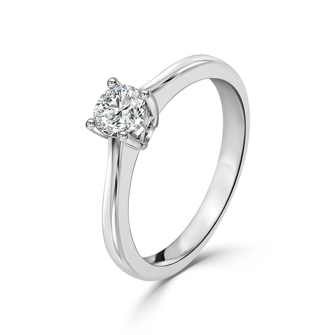 Diamantový zásnubní prsten Mary, bílé zlato