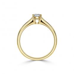 Diamantový zásnubný prsteň Mary, žlté zlato
