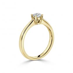 Diamantový zásnubný prsteň Mary, žlté zlato