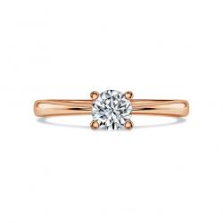 Diamantový zásnubný prsteň Mary, ružové zlato