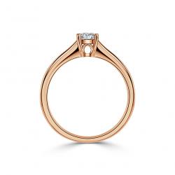 Diamantový zásnubný prsteň Mary, ružové zlato