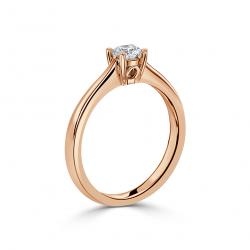 Diamantový zásnubný prsteň Mary, ružové zlato