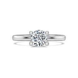 Diamantový zásnubný prsteň Romy, biele zlato