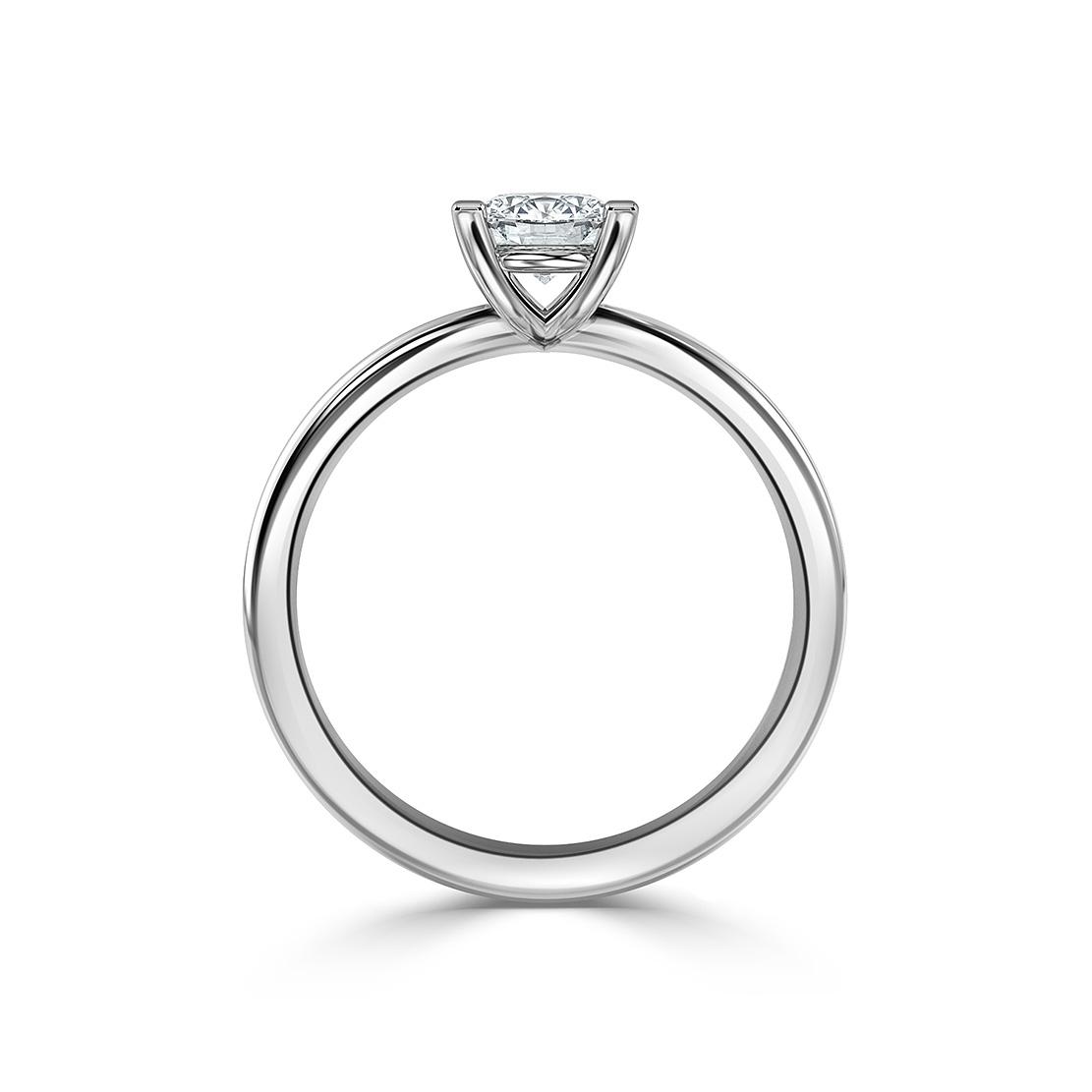 Diamantový zásnubný prsteň Romy, biele zlato