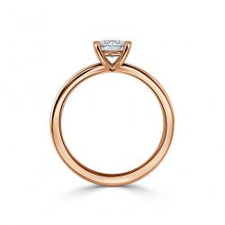 Diamantový zásnubný prsteň Romy, ružové zlato