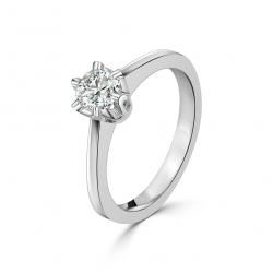 Diamantový zásnubný prsteň Tisha, biele zlato