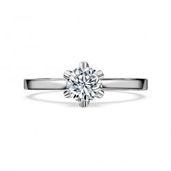 Diamantový zásnubný prsteň Tisha, biele zlato