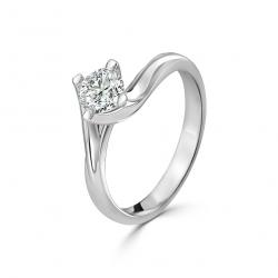 Diamantový zásnubný prsteň Victoria, biele zlato