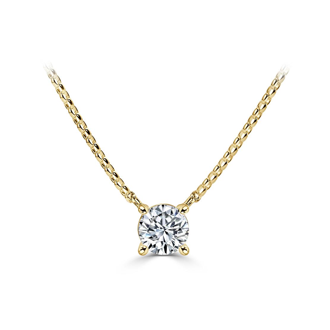 Diamantový náhrdelník Doty, bílé zlato