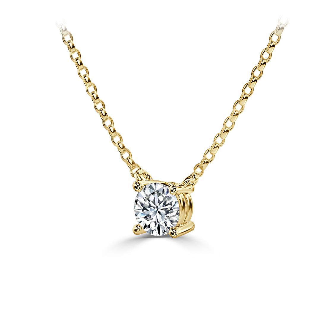 Diamantový náhrdelník Doty, bílé zlato