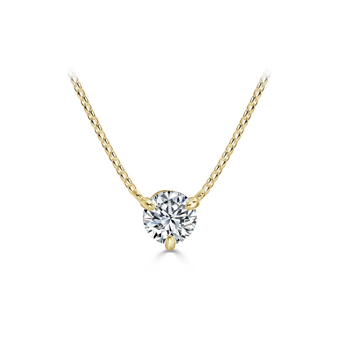 Diamantový náhrdelník Alessio, žlté zlato