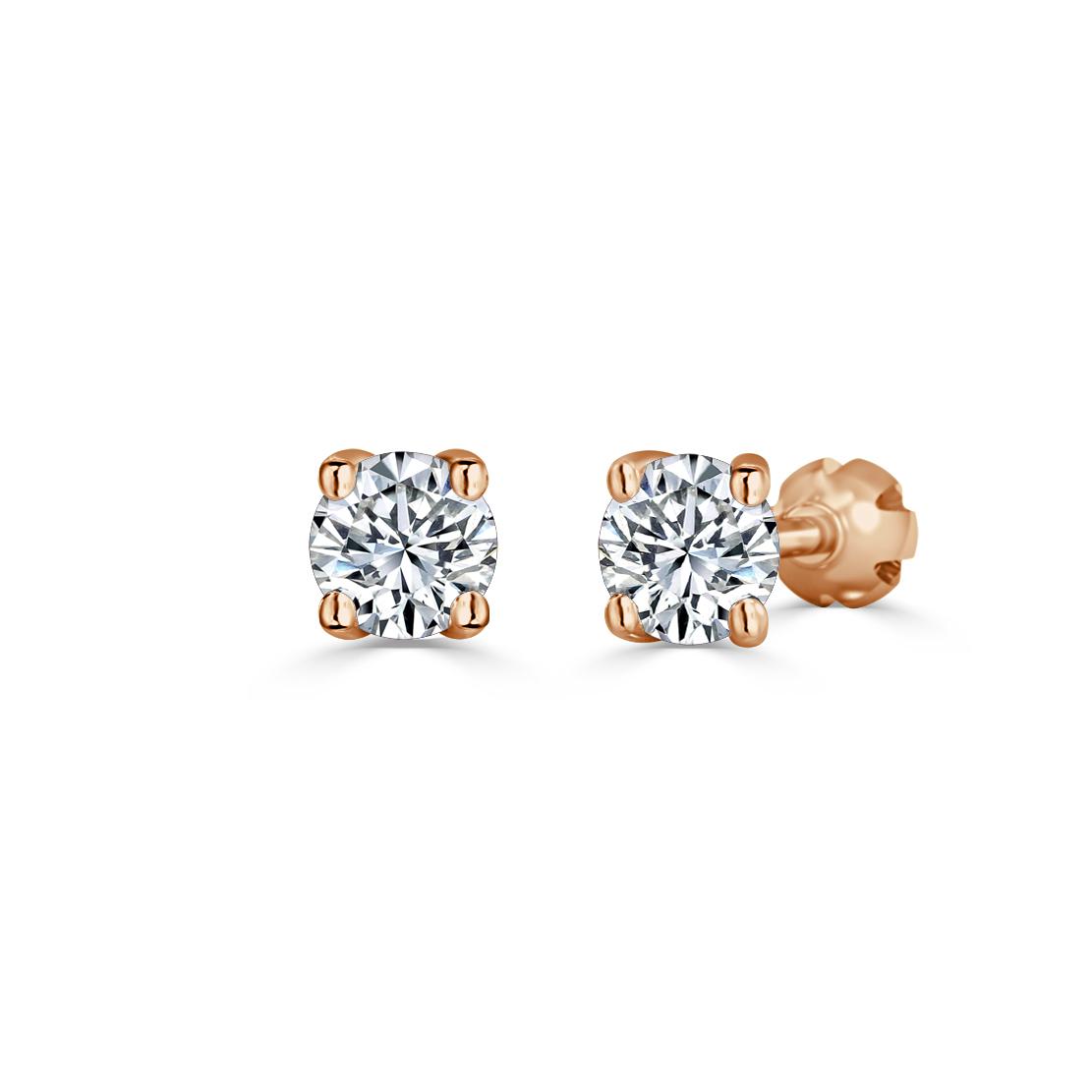 Diamantové náušnice Stones, biele zlato