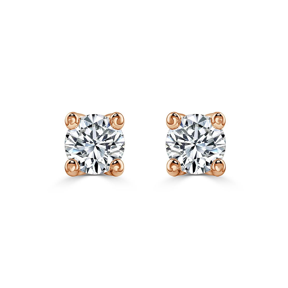 Diamantové náušnice Stones, biele zlato