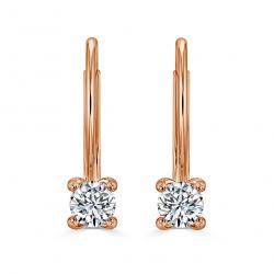 Diamantové náušnice Stones II., růžové zlato